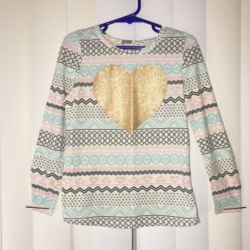 Heart stripes long sleeve